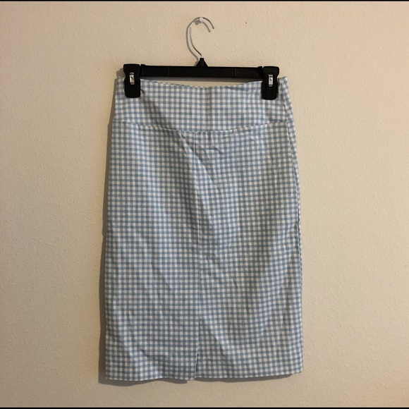 Margaret M Gingham Pencil Skirt - Picture 2 of 6
